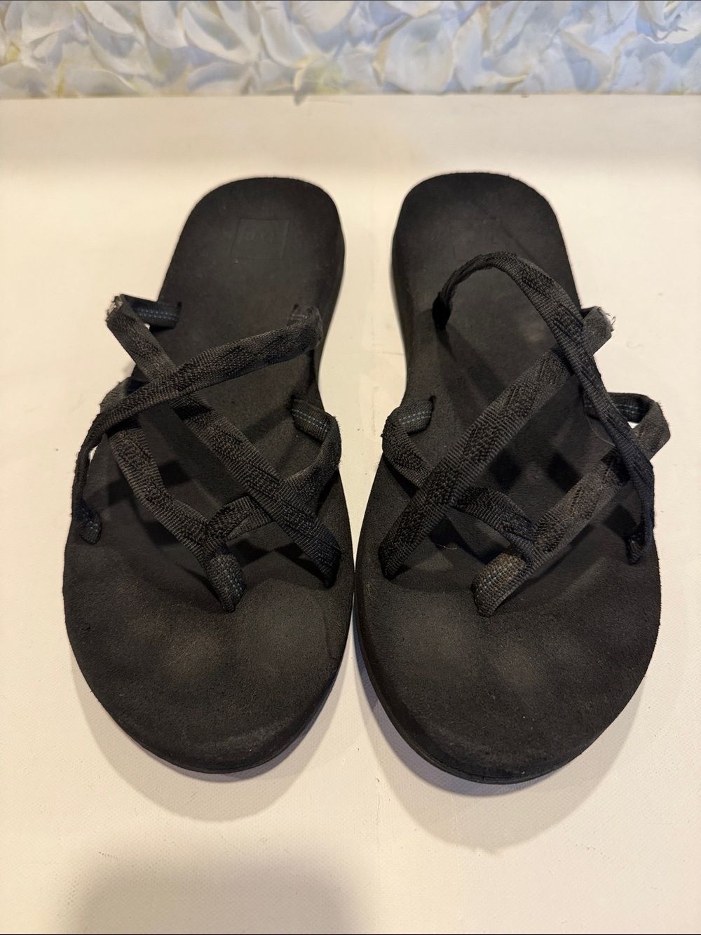 Teva Black Multi-Strap Slide Sandals
